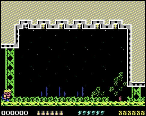 Rick Dangerous 2 - Commodore 64 game screenshot (1990) by Core Design